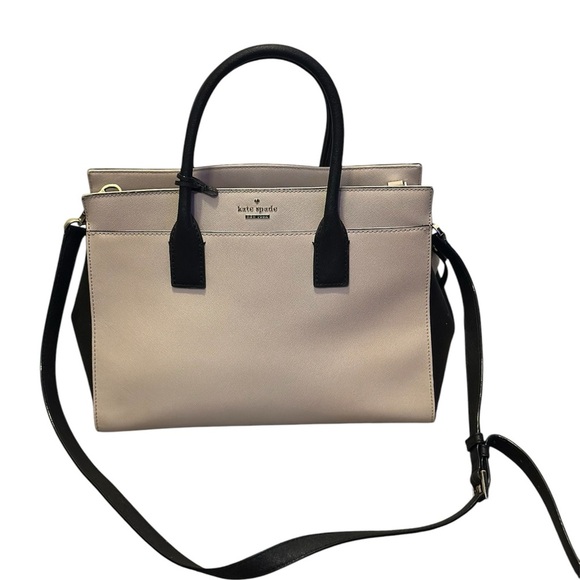 kate spade Handbags - Kate Spade ♠️ Beige Satchels Top Handle Leather Purse